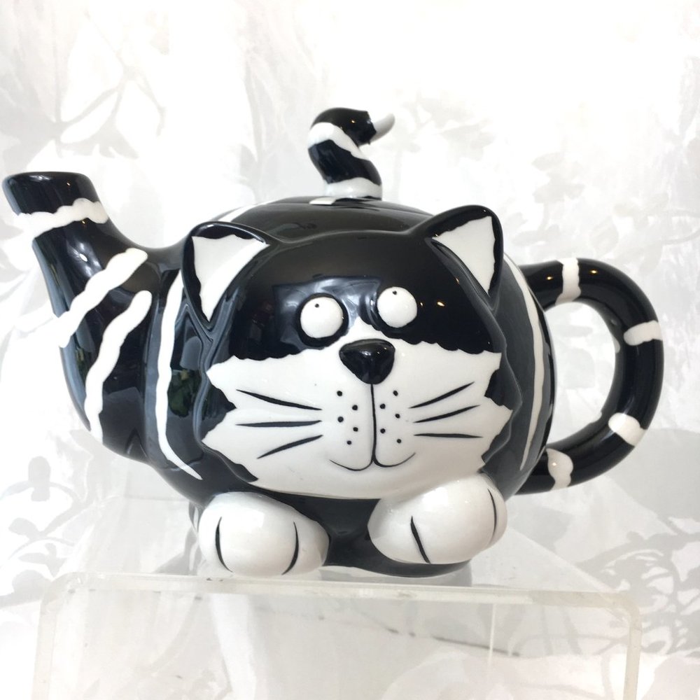 Chester the Cat Ceramic Teapot by Burton & Burton